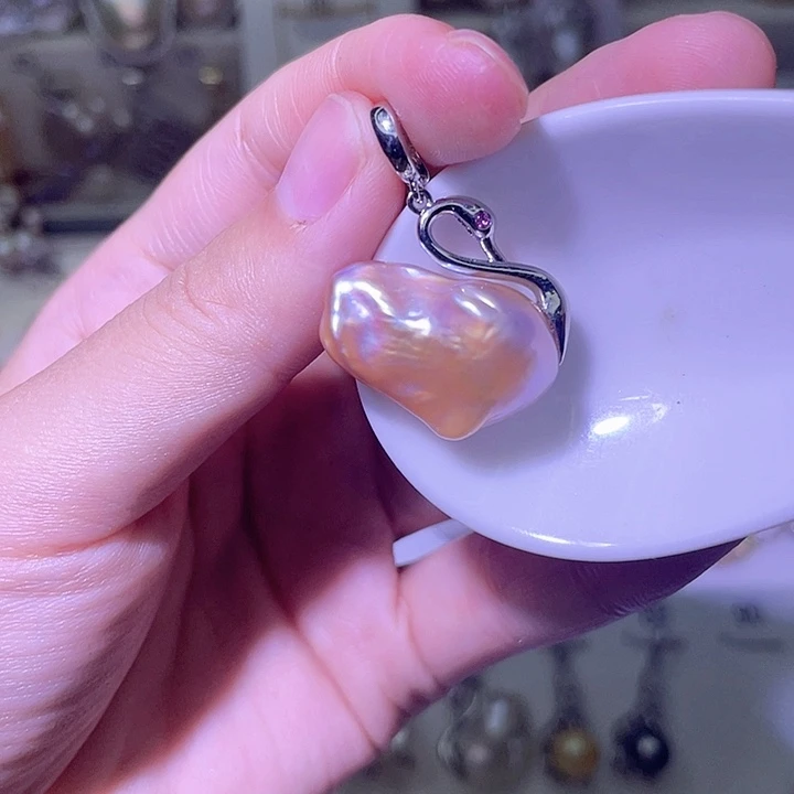 淡水珍珠合金颈饰36