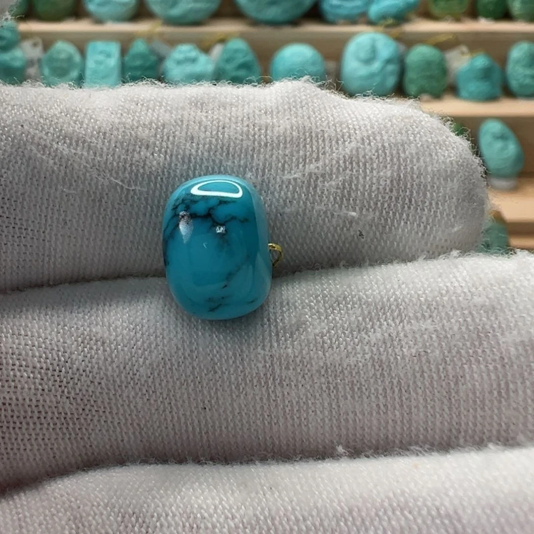 未镶嵌绿松石老型珠11mm