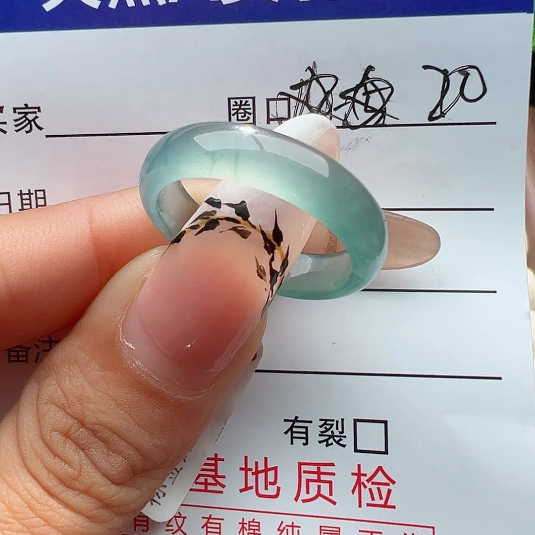 翡翠戒指未镶嵌光戒指