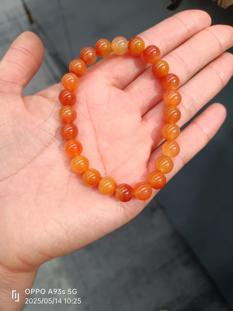 黄龙手串，通透，水润