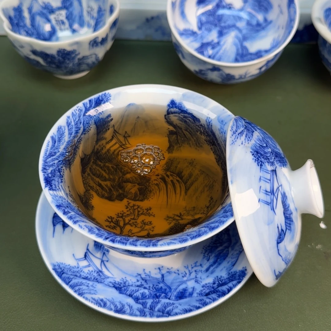 景德镇纯手绘茶具圆圆212