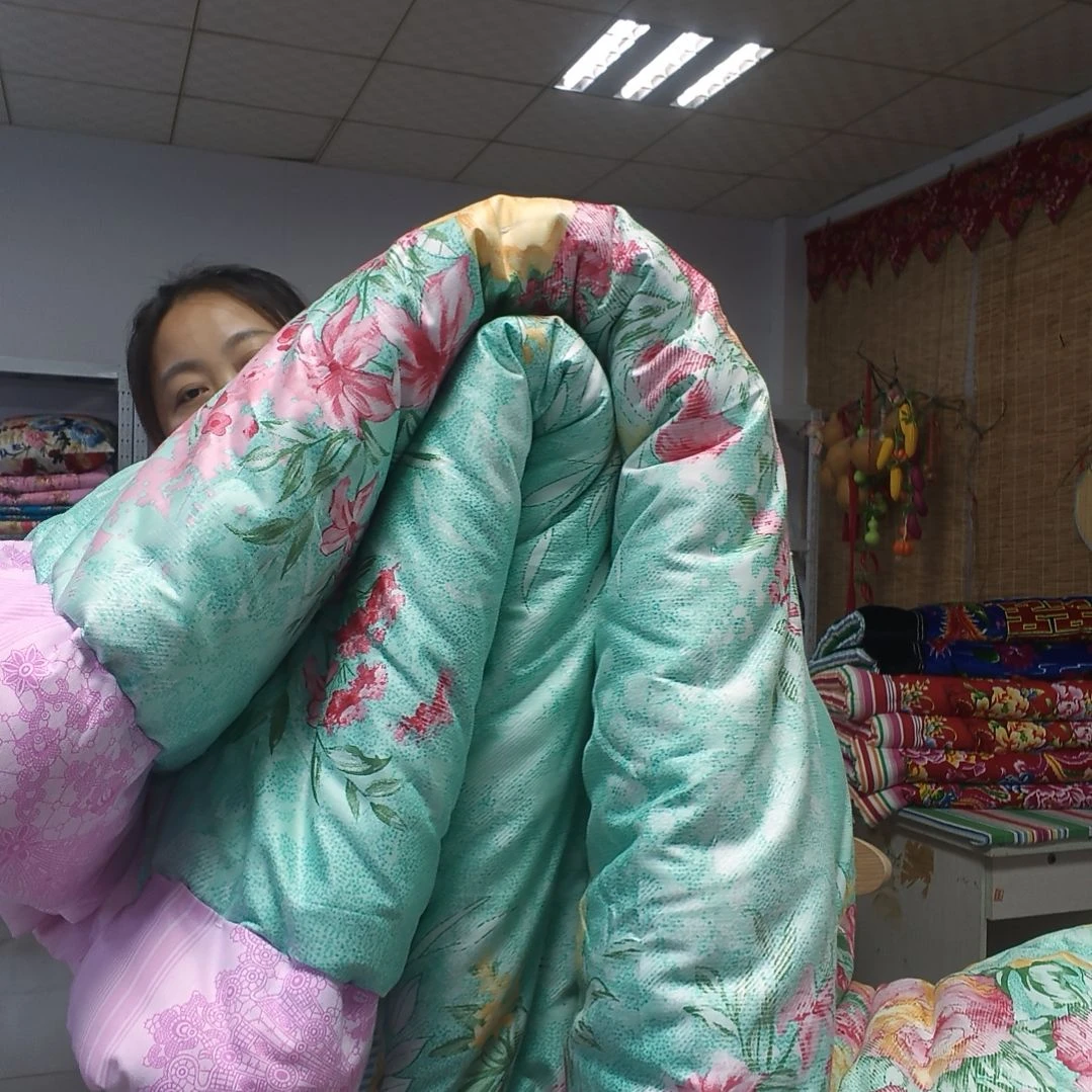 棉棉传统手工棉花被复古怀旧包边