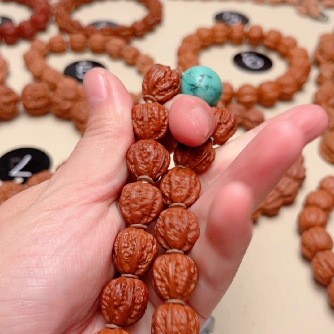 吊坠文玩核桃林*6京八棱