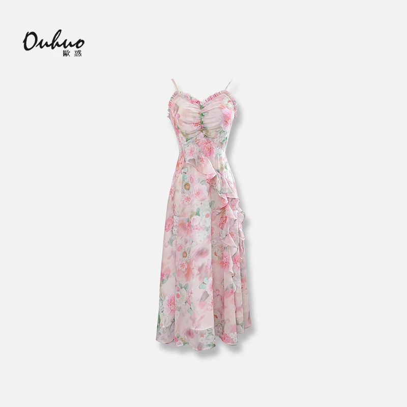 【小云总专享】2025春季新款气质吊带连衣裙OHDRH03165