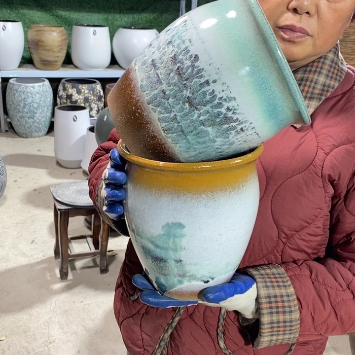 花盆口18高21微瑕～～～～