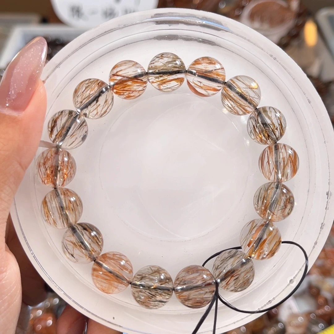 水晶手链未镶嵌黑金超12m