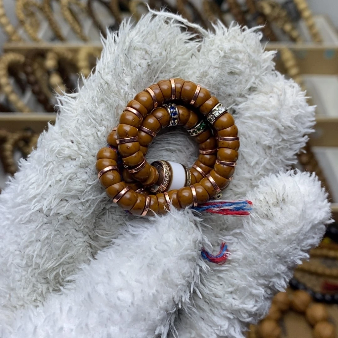 炫***影紫金鼠手串黄金甲实心猪大肠7