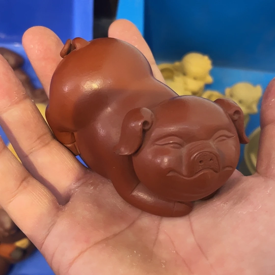 茶杯紫砂高端紫砂雕塑茶宠微瑕