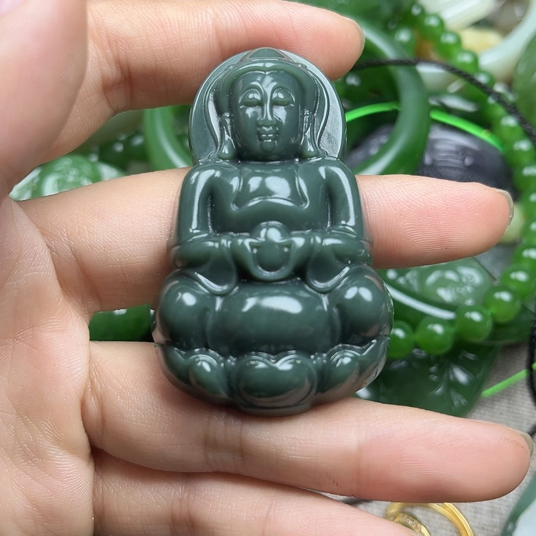 和田玉（碧玉）未镶嵌颈饰