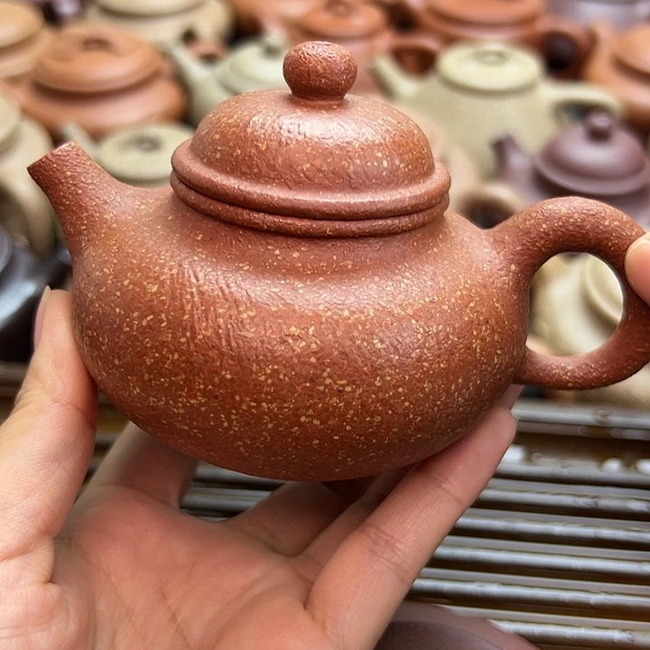 紫砂茶壶红降容天