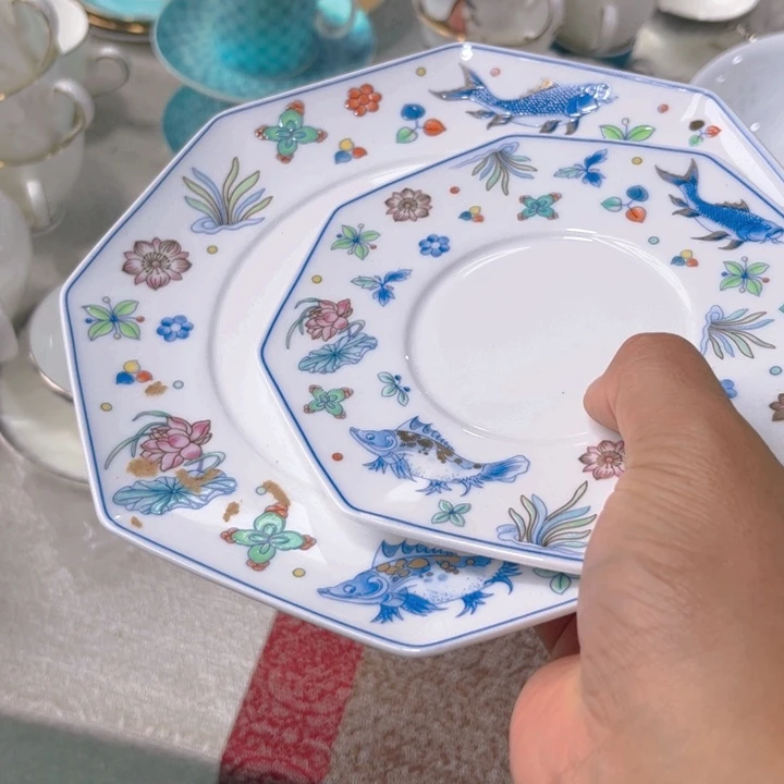 瓷片八角盘一个哇塞