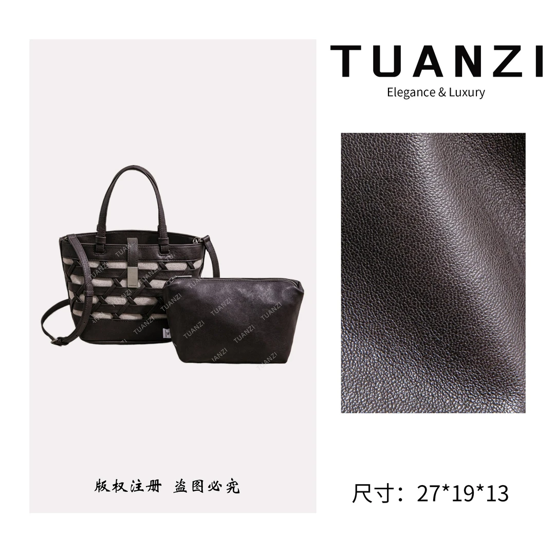 TUANZI『高端玩家』秋冬新款原创设计手提腋下包 SK-92998-咖啡