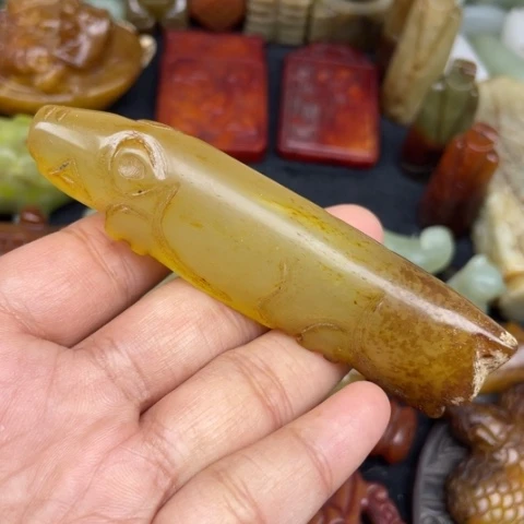 蛇纹石玉未镶嵌颈饰28