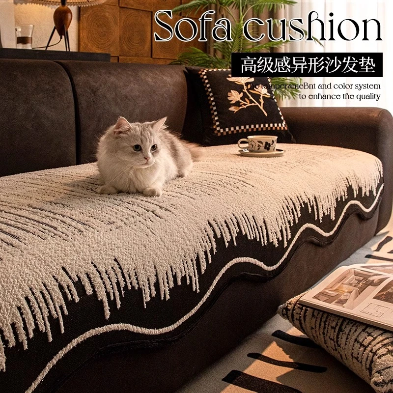 LangSha/浪莎四季通用沙发垫最新款简约真皮加厚轻奢直排沙发坐垫