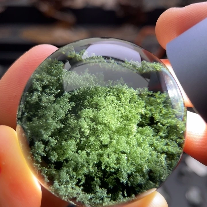 未镶嵌水晶颈饰绿幽灵聚宝盆单珠定制