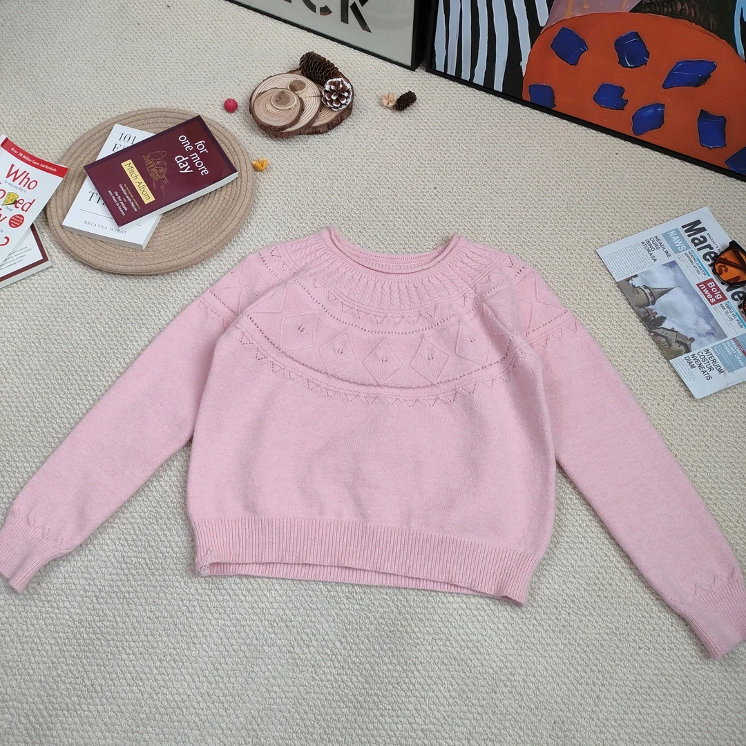 2024秋冬新款简约百搭开衫针织长袖毛衣8325