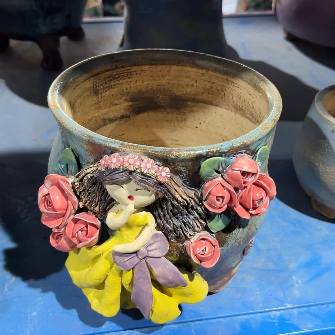 4 号陶然花器手工花盆