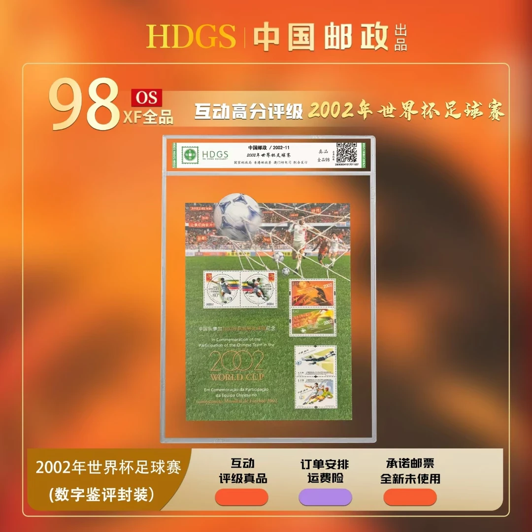 【编年票】《2002年世界杯足球赛》特色版张（带藏馆） 全品98