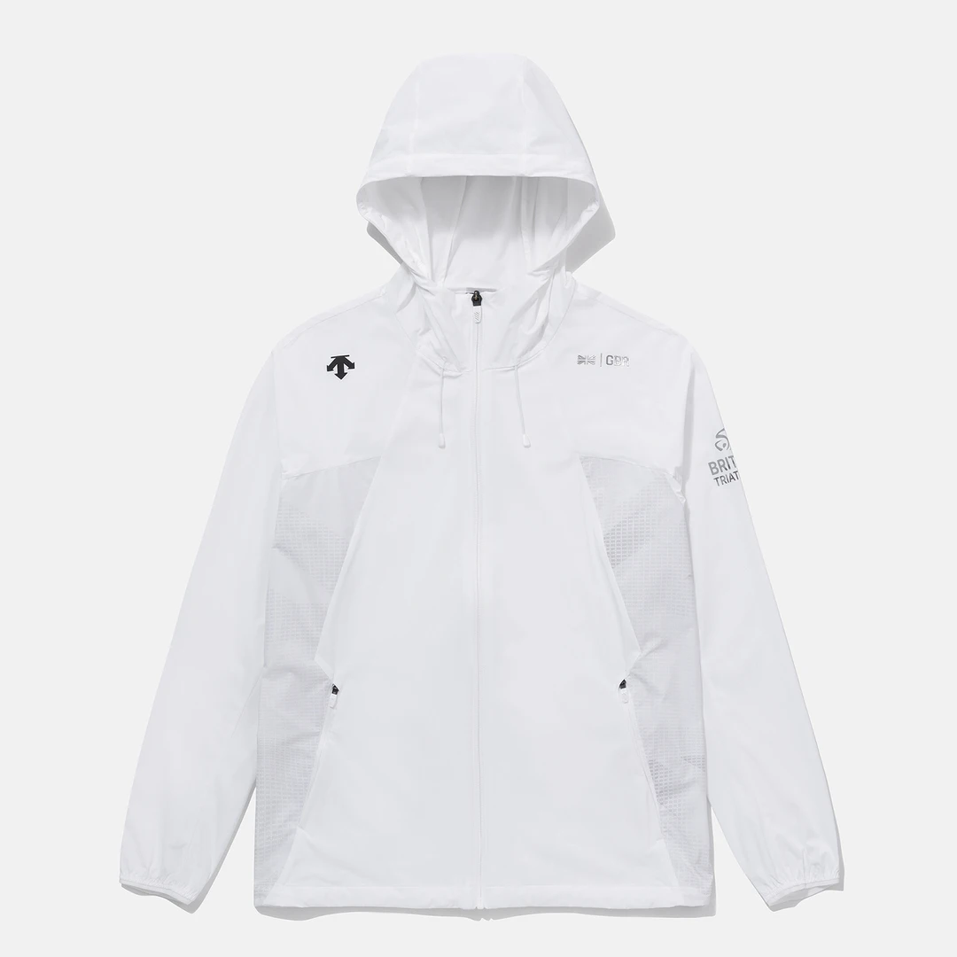 DESCENTE/迪桑特GBR铁人三项联名冰感透气防晒皮肤衣弹力连帽户外
