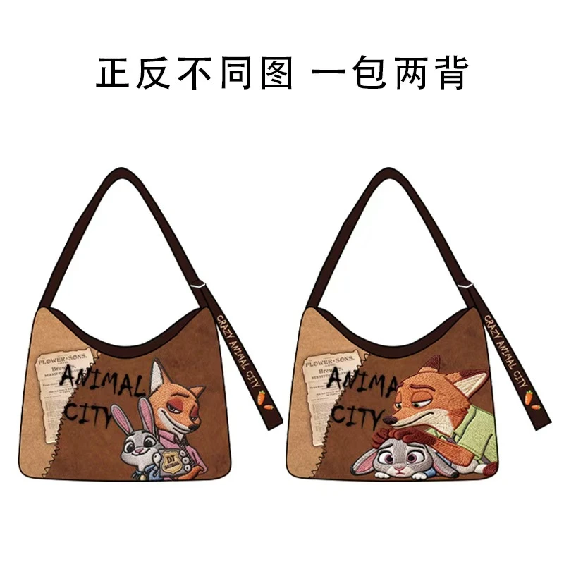 IUCK新款可爱卡通时尚潮流布艺单肩斜挎托特包日常百搭妈咪包