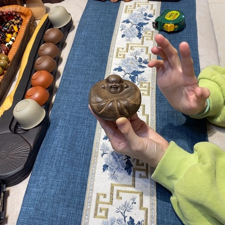 宠粉浮力 黑檀工艺摆件