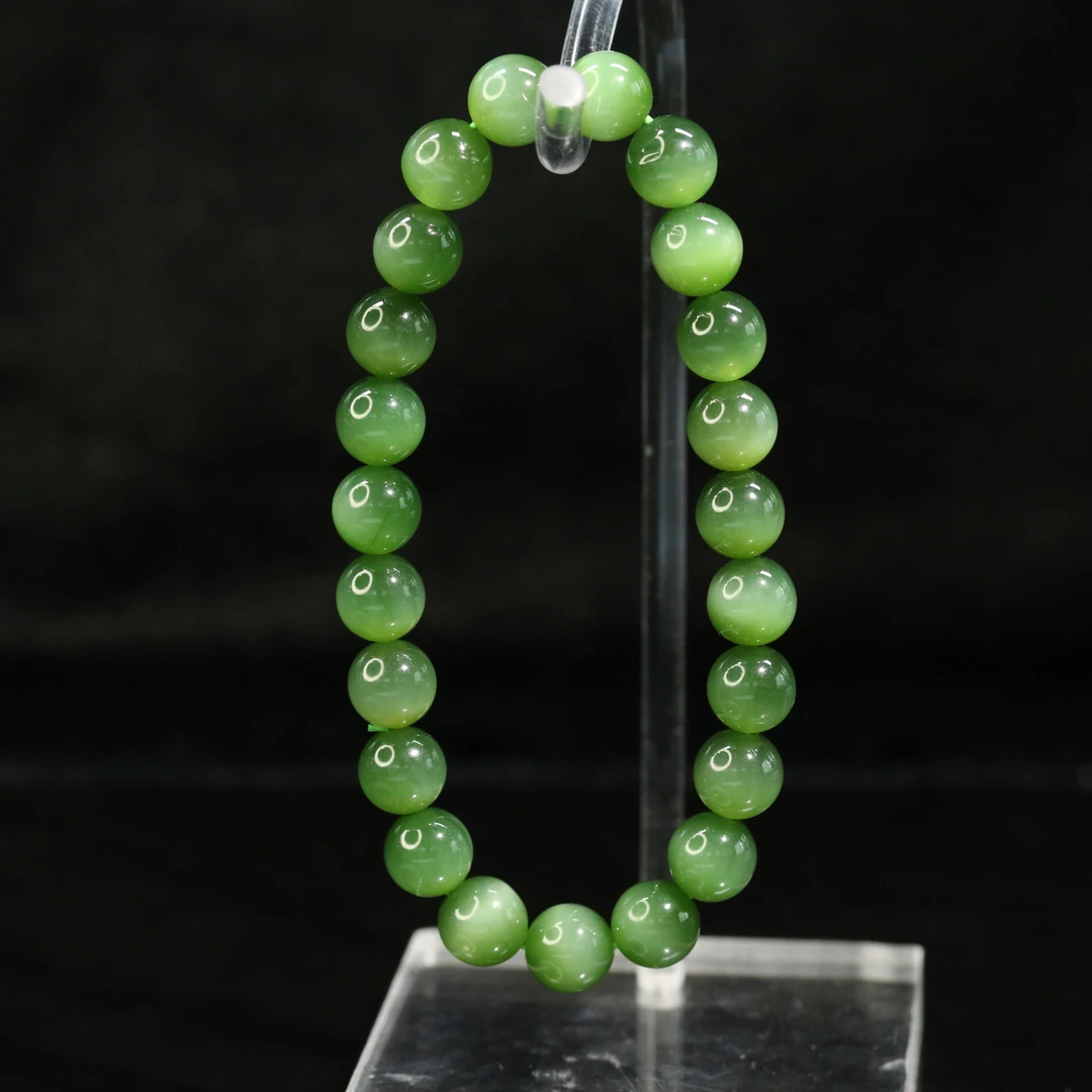 31和田玉碧玉猫眼手串/801255保利厦门拍卖