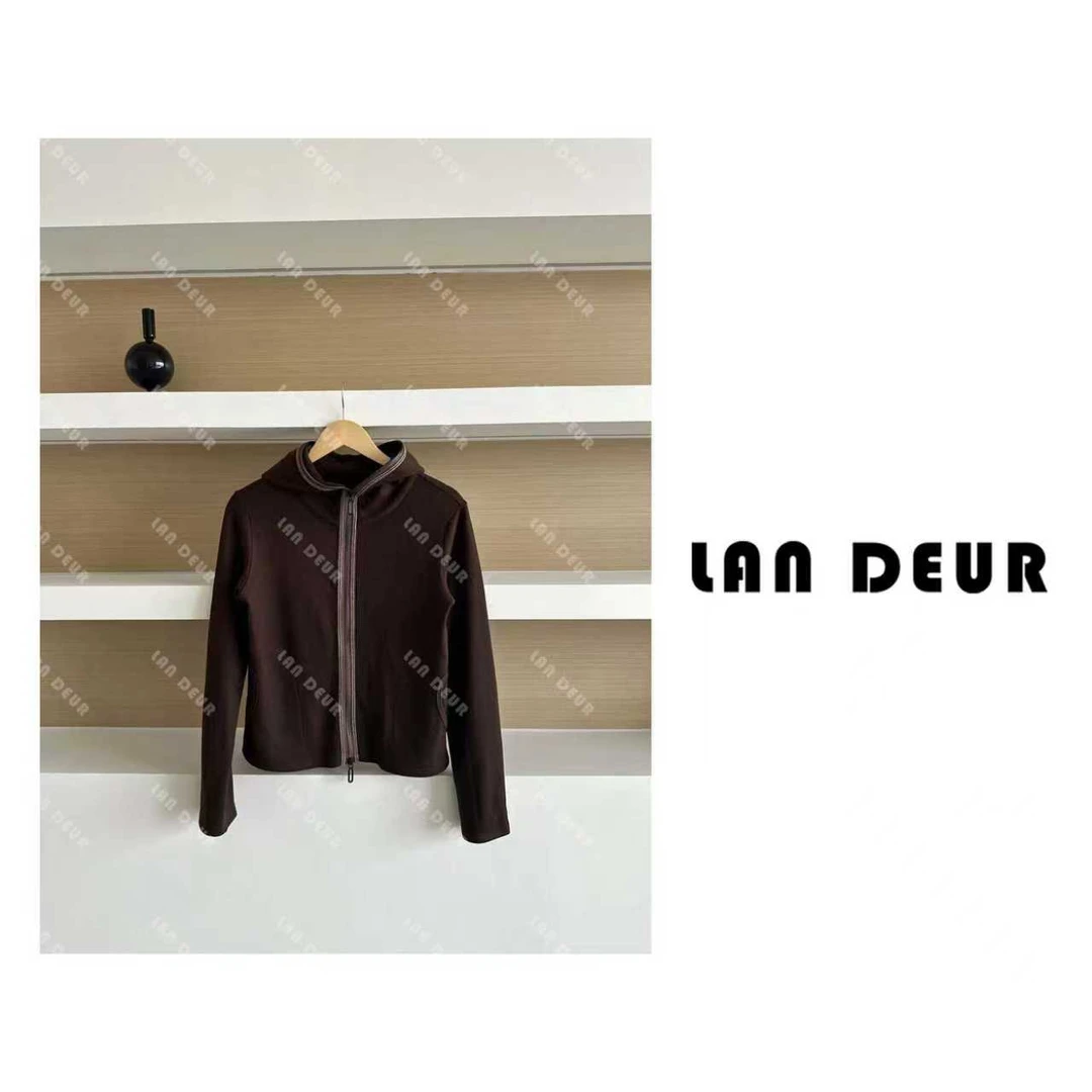 JIUJIU【北欧晚风】时尚百搭简约显瘦开衫连帽卫衣女