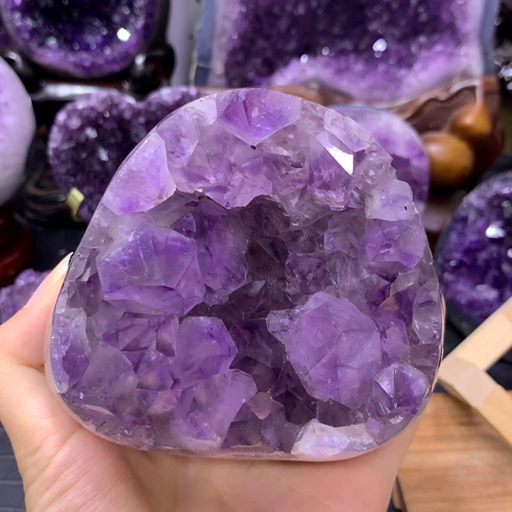 紫晶珠宝半成品未镶嵌