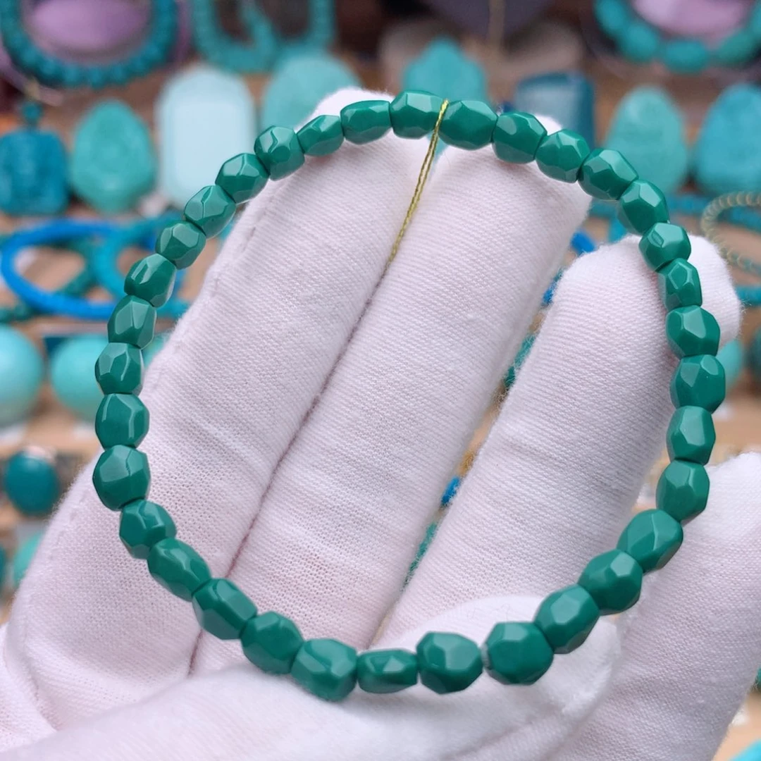 未镶嵌绿松石珠宝奇石5➕无相手串