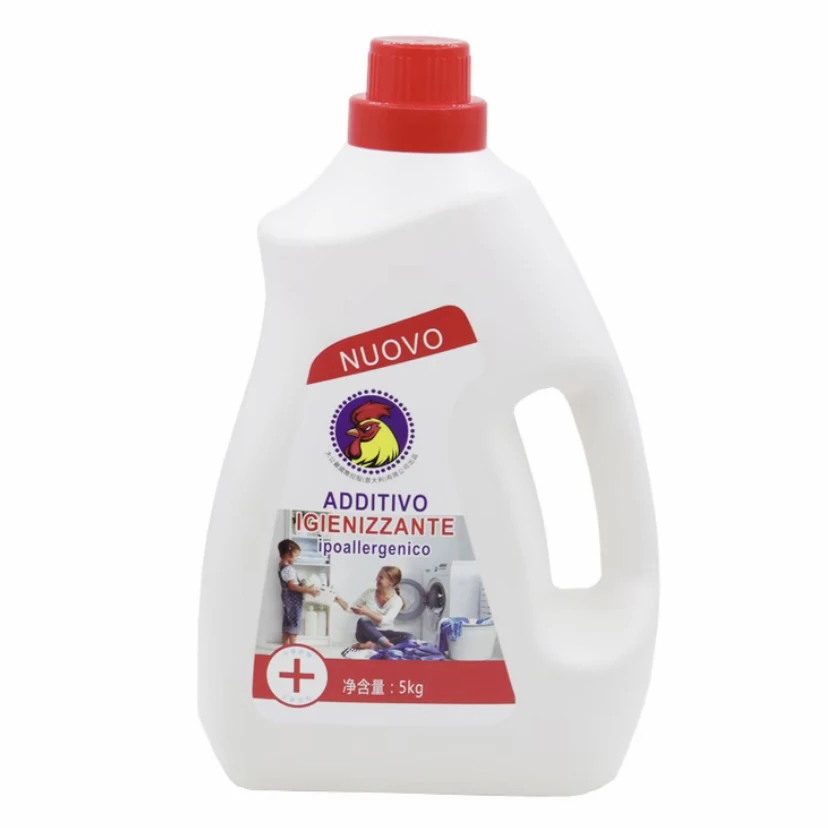 粤涤大公鸡洗衣液5kg家庭装强效大容量温和浓缩去污持久皂液留香