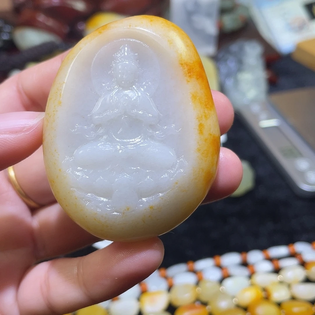 和田玉（糖玉）未镶嵌颈饰