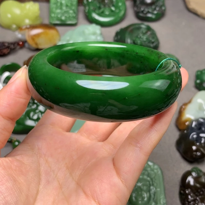 和田玉未镶嵌颈饰手镯56.57