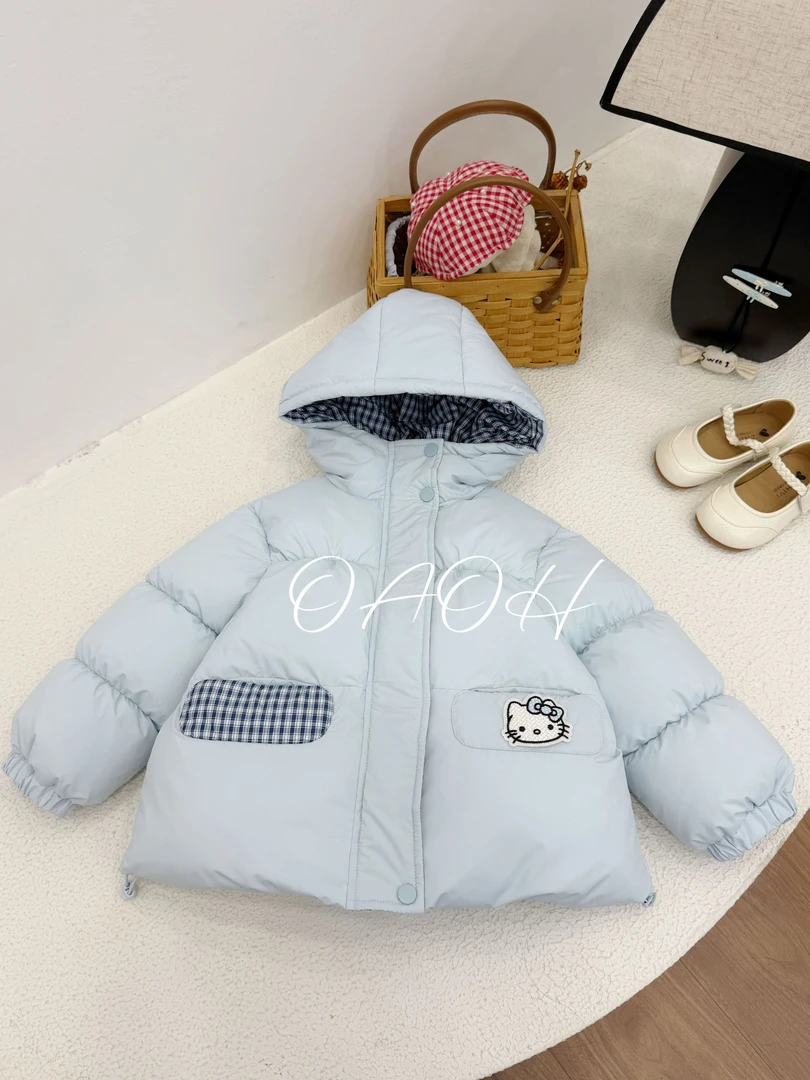 2025新款冬季中大童女童深冬休闲百搭韩版洋气清新外套W8161