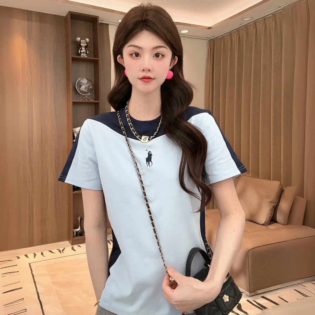 【现货】媛媛SOYFSD-2025年新款短袖上衣圆领休闲百搭B0103