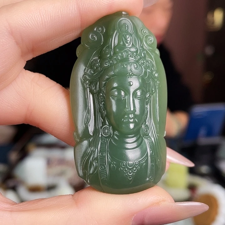 黑***米和田玉未镶嵌颈饰定制发货