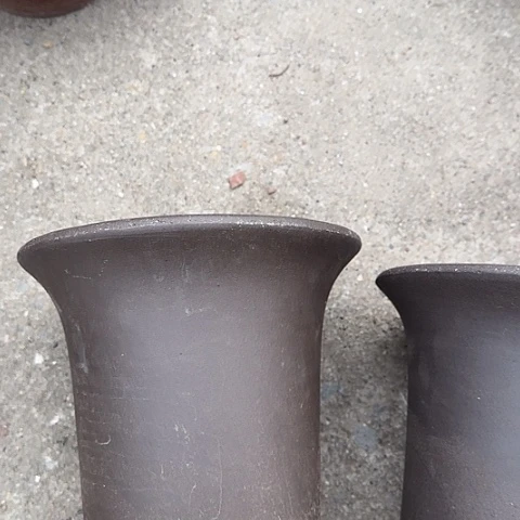 紫砂宜兴紫砂花盆18+18素面兰花盆