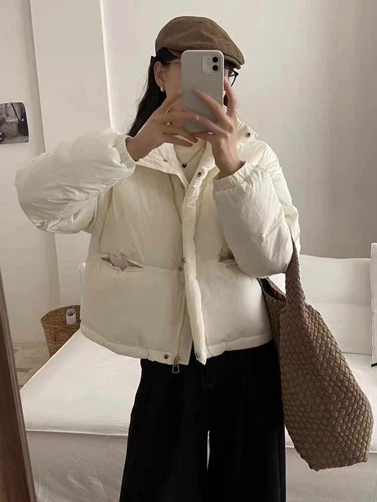 26208-3-DQ米白色立领短款外套  （80-135）