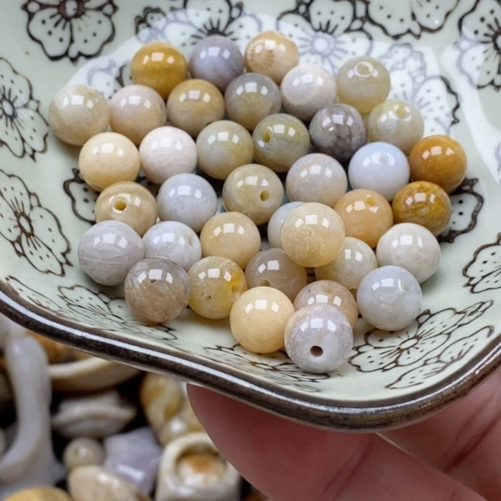 硅化珊瑚（珊瑚玉）未镶嵌颈饰