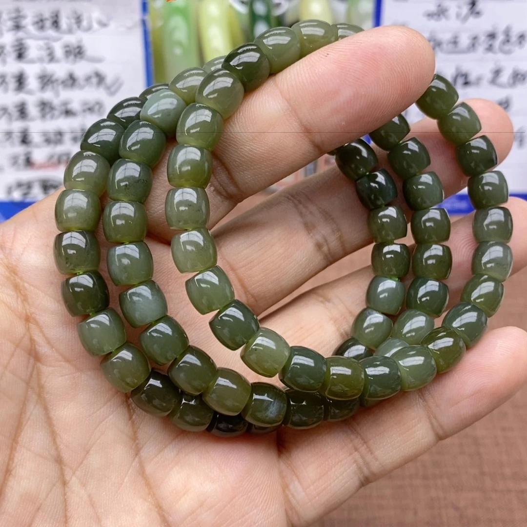 未镶嵌手串和田玉卡8拍一发一
