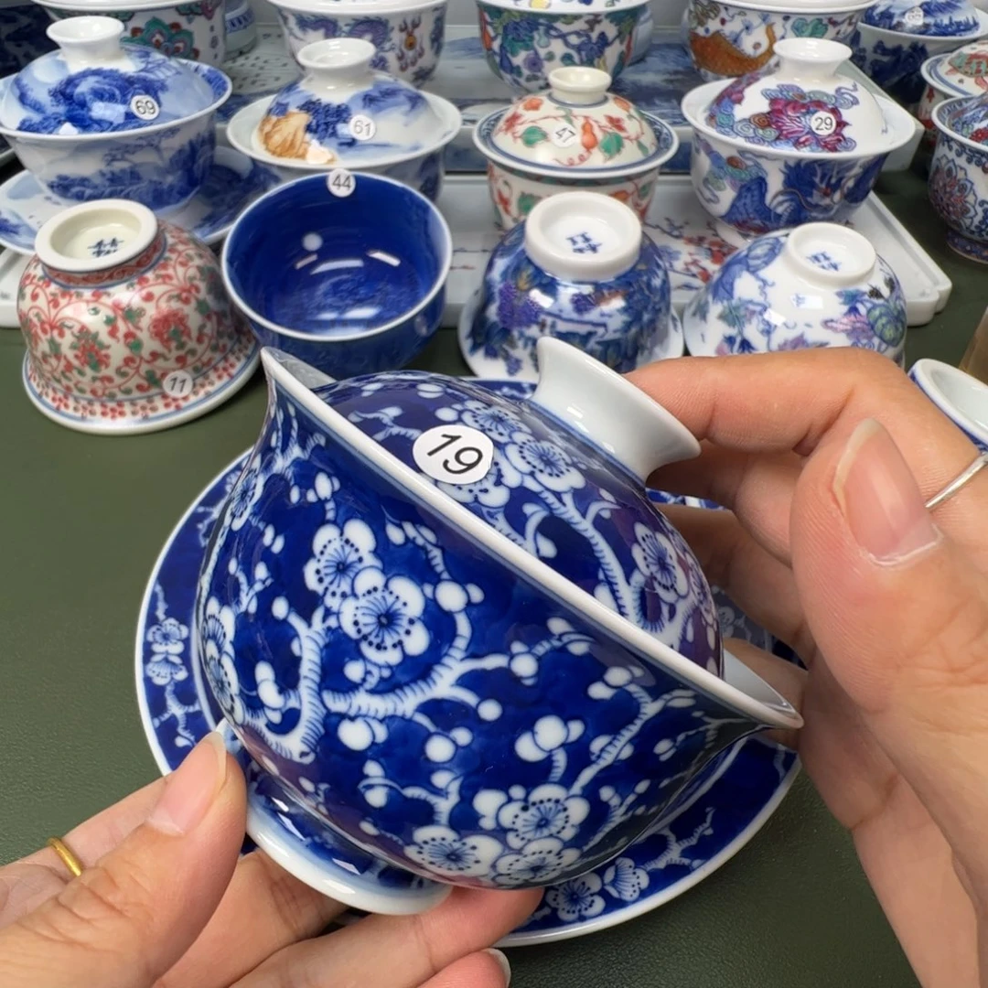 陶瓷景德镇纯手工纯手绘茶具木木19