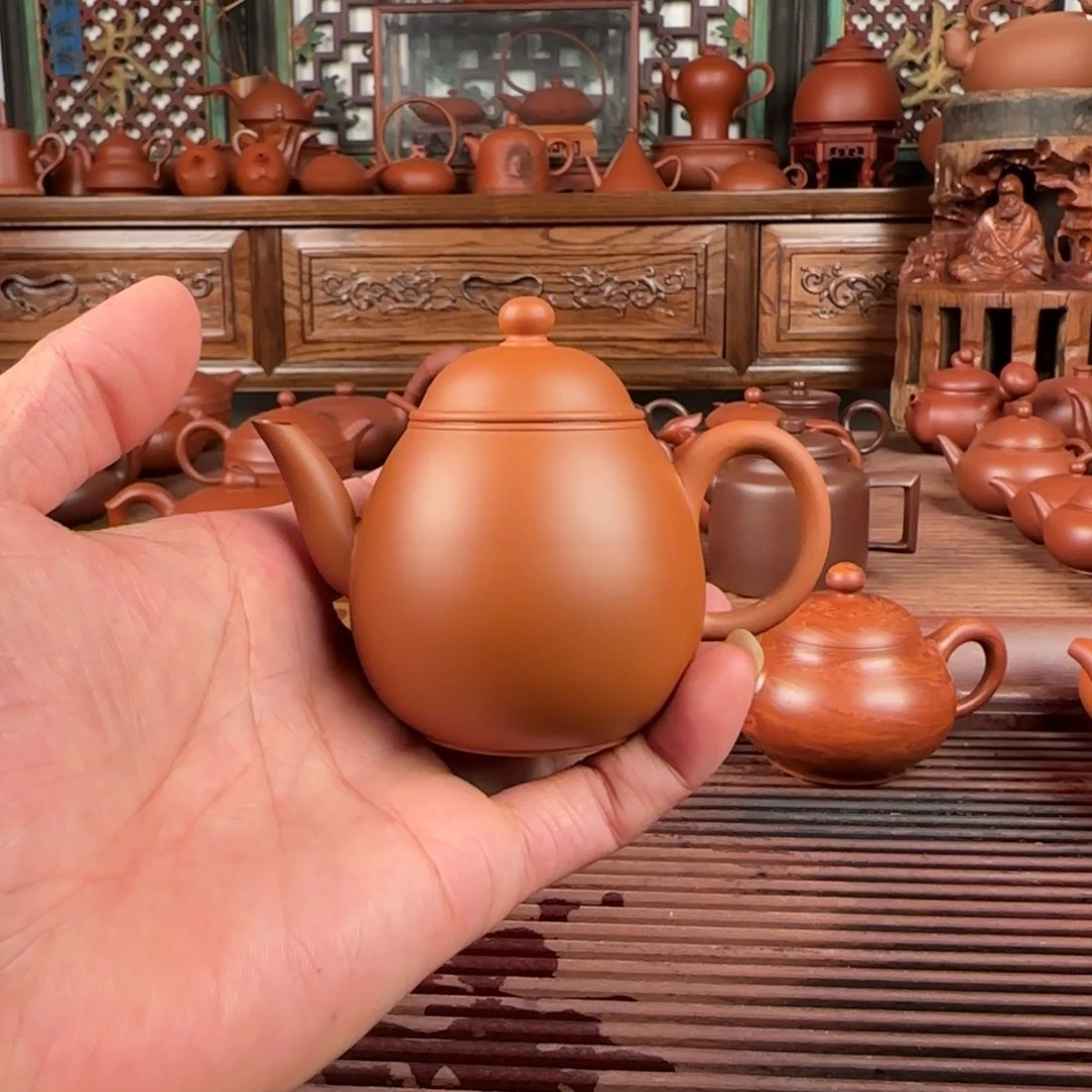 茶壶朱泥潮州手拉壶