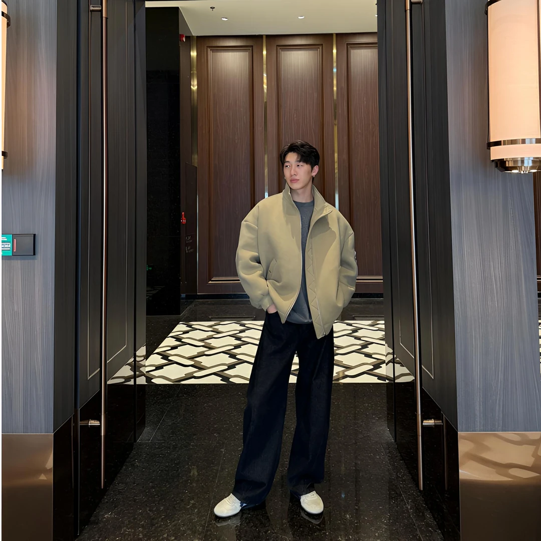 【618】【土星】纯色宽松秋冬休闲棉服SW30082