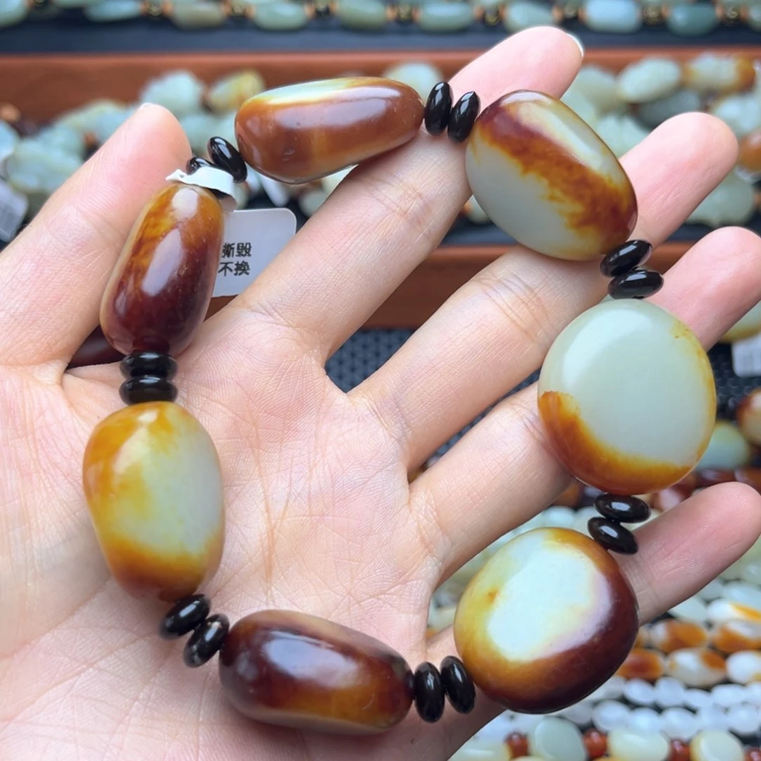 和田玉手链未镶嵌用****0