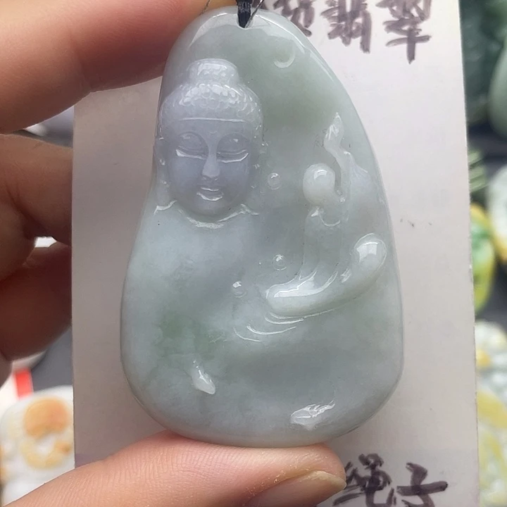 颈饰未镶嵌翡翠天然翡翠