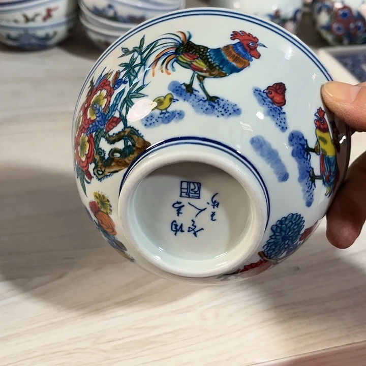 瓷片直径12.5厘米，绿……