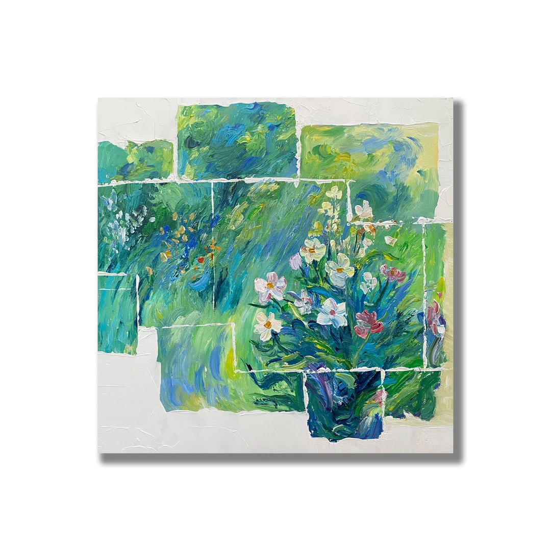 《春来》60*60  原创丙烯装饰画