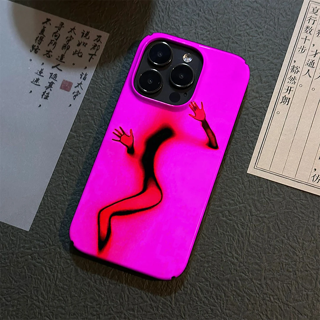 油画身躯适用苹果14promax手机壳iPhone15/16/17创意13硬ins11/12