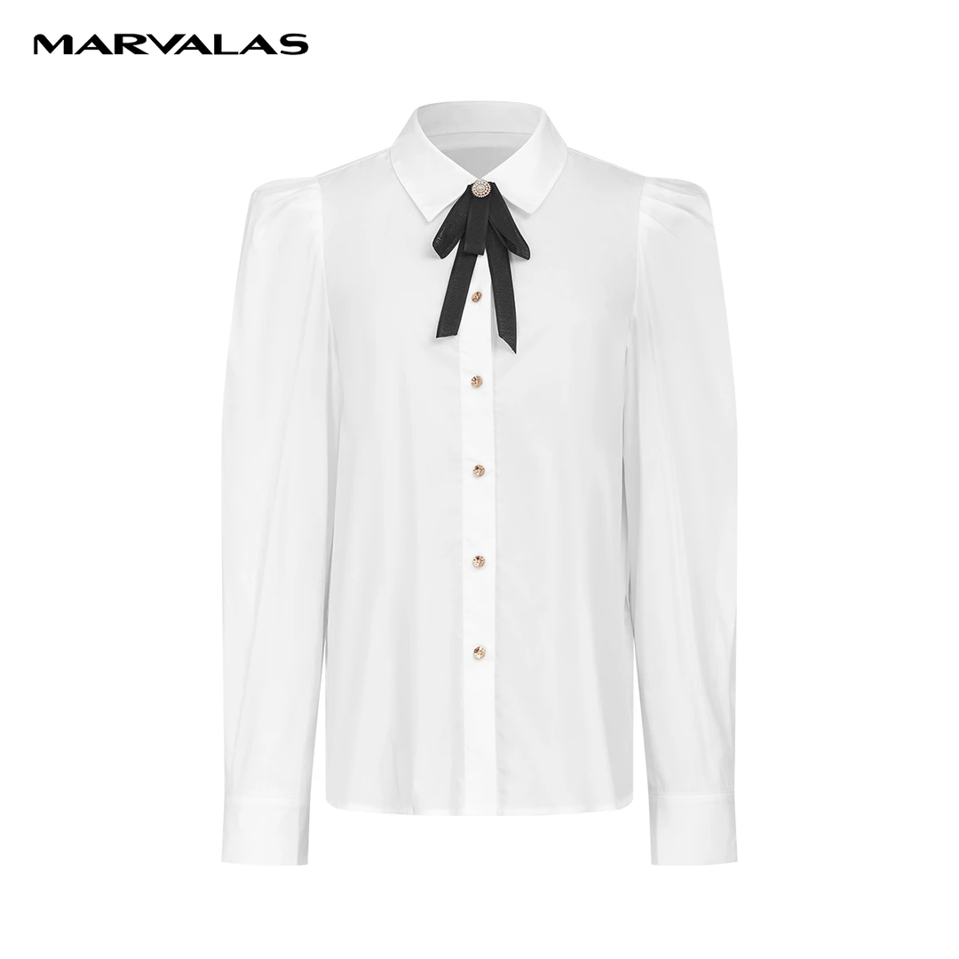 【芊芊专属】衬衫女夏季洋气时尚设计感长袖小众薄款衬衣M311301749