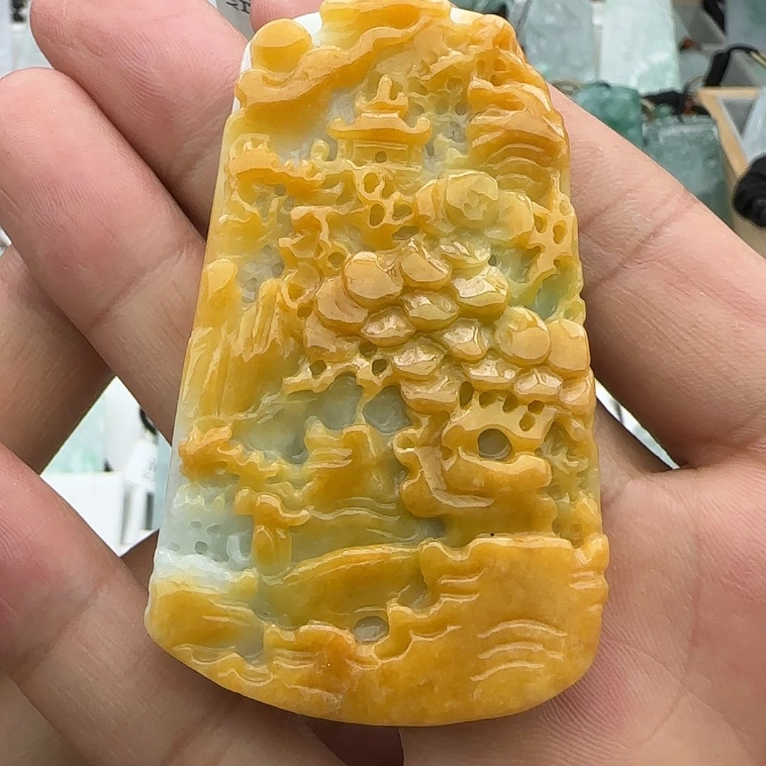 翡翠未镶嵌颈饰翡翠