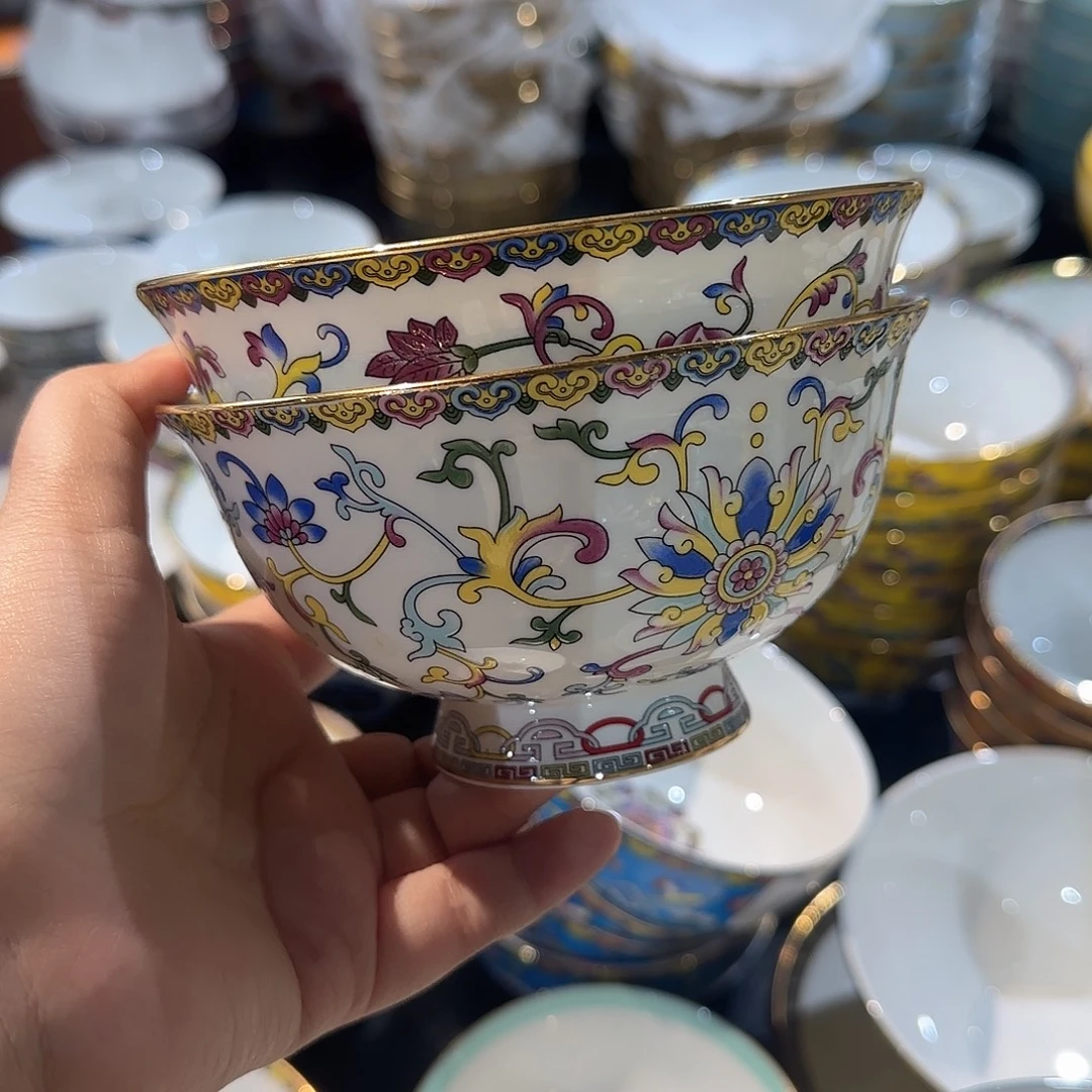 骨瓷骨瓷珐琅彩工艺